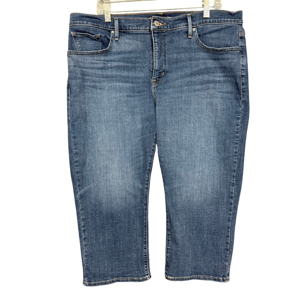 Levis 311 Shaping Skinny Capri Jeans Plus Size 20W Blue Medium Wash Denim 39x21